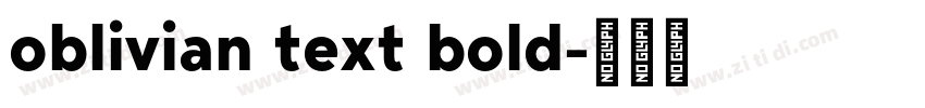 oblivian text bold字体转换